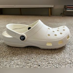 WHITE CROCS! Men’s size 6, women’s size 8